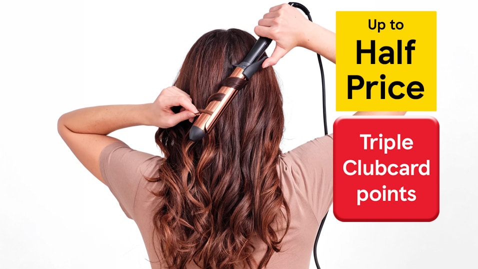 Up to half price on haircare and shaving