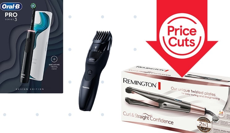 Get up to 50% off on personal electrical items like toothbrushes, straighteners and beard trimmers