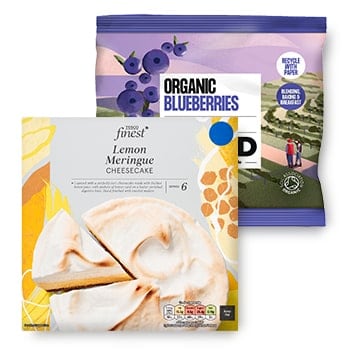 Frozen fruit and desserts