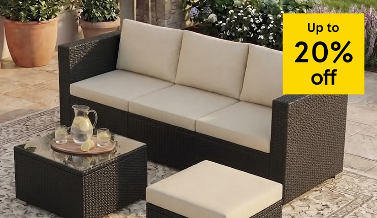 Up to 20% off garden furniture