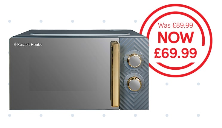 Spend less on a Russell Hobbs microwave with this great deal