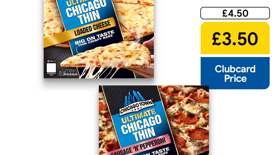 £3.50 Chicago Town Thin & Crispy Pizza