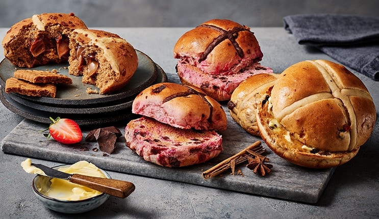 New hot cross bun flavours