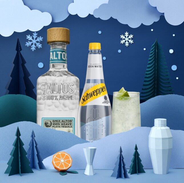 Altos, Lime & Schweppes Soda