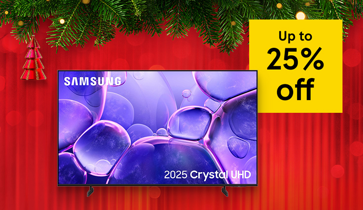 Snuggle up and watch a classic with up to 25% off selected TVs