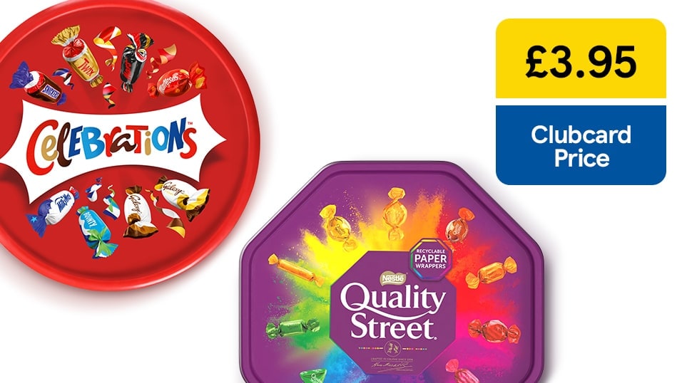 £3.95 Quality Streets and Celebrations