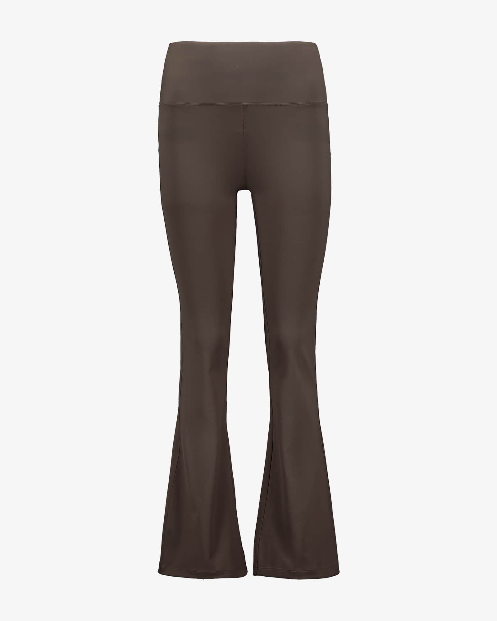 Brown flared leggings