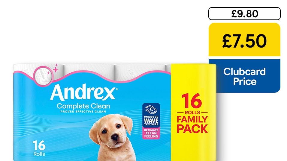 £7.50 Andrex 16-roll
