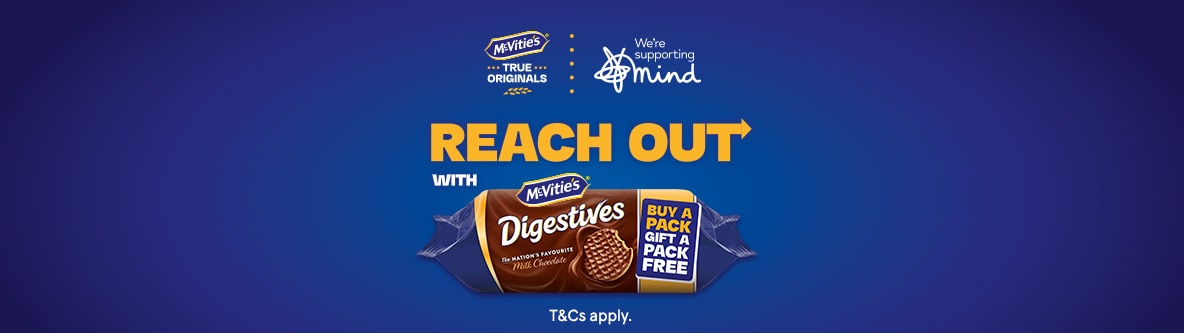  McVitie’s on-pack promotion. Reach out with McVitie’s.