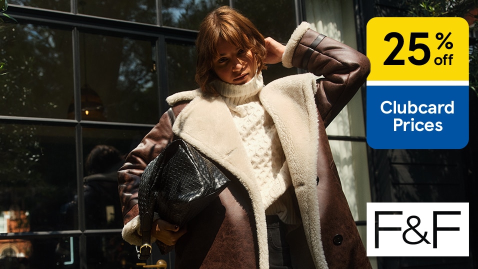 25% off adult coats and knitwear