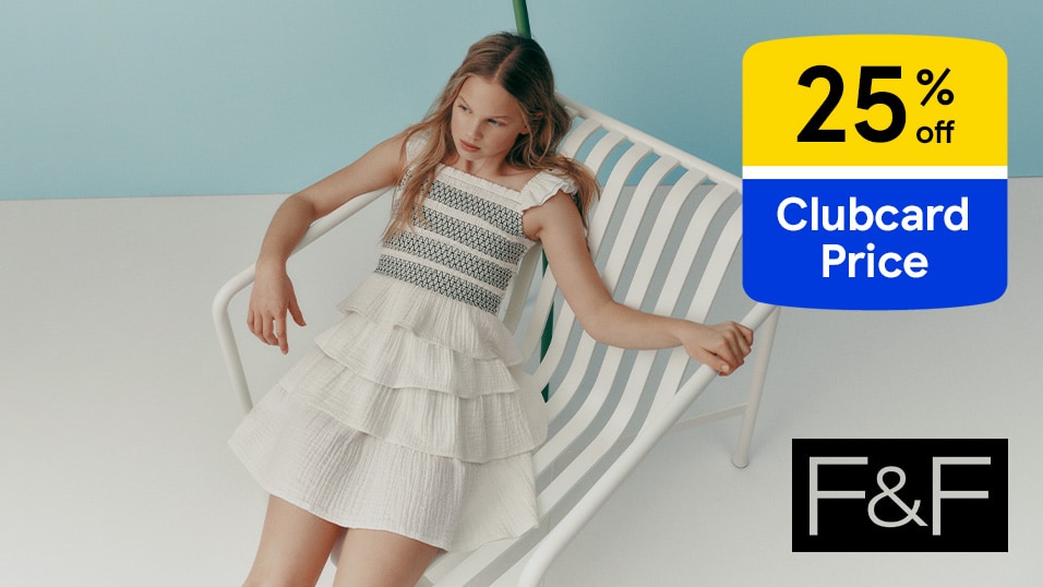 25% off F&F kids' and baby clothing