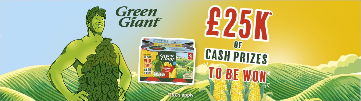 Green Giant on-pack promotion.