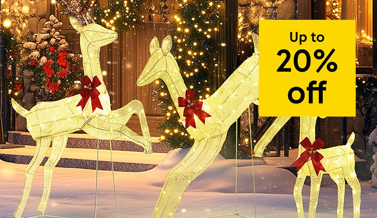 Deck the halls for less with up to 20% off Christmas decorations with our sellers
