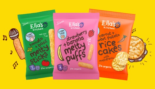 Ella's kitchen melty puffs, sticks and rice cakes