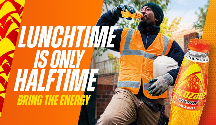 Lunchtime is only half-time