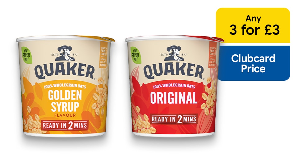 3 for £3 Quaker Oat So Simple