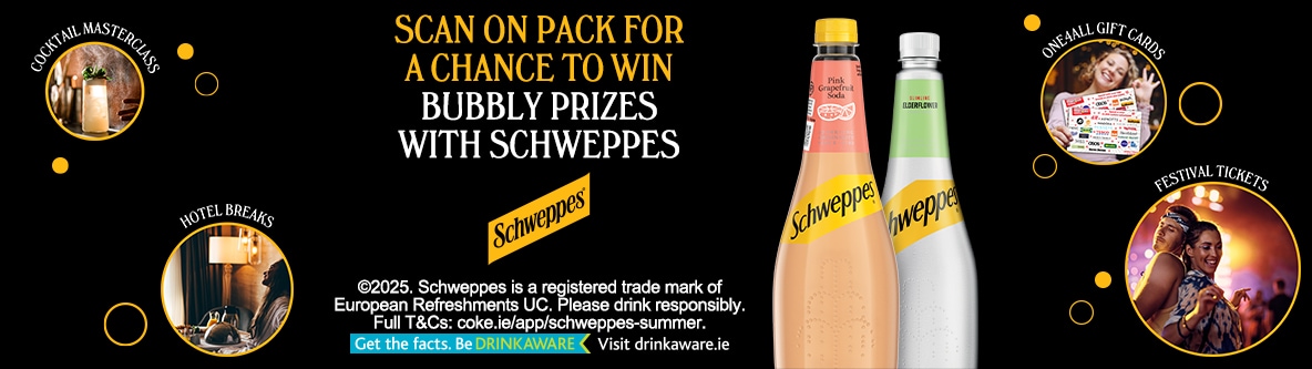 Schweppes header.