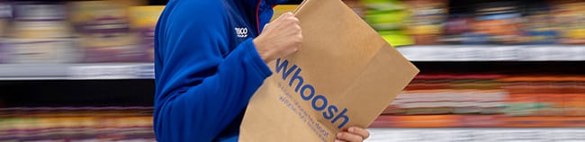 Free Whoosh delivery over £25