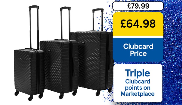 Travel in style with this smart set of 3 suitcases