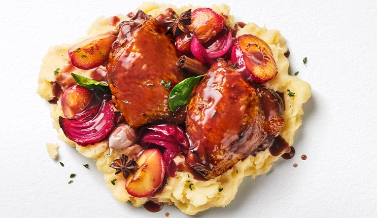 Deliciously sweet and savoury, our juicy chicken and sweet plum recipe is roasted to perfection