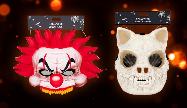 Dress to distress with our range of Halloween costumes for kids and adults