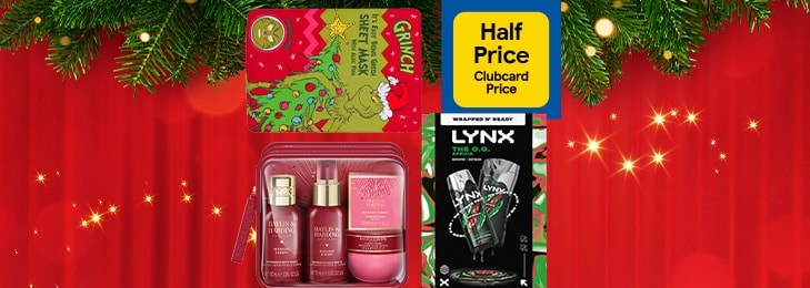 Get on top of the Christmas shopping with half price health and beauty gift sets