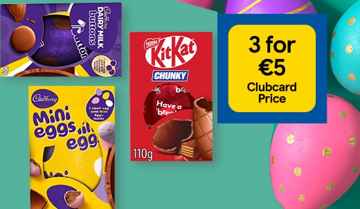 3 for €5 Easter eggs