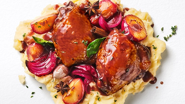 Crisp tostadas loaded with beans, avocado and a jammy poached egg