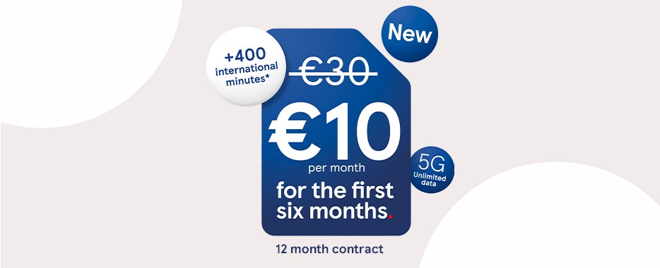 Unlimited 5G data, calls and texts