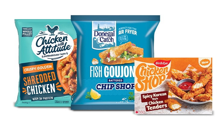 Golden chicken and fish