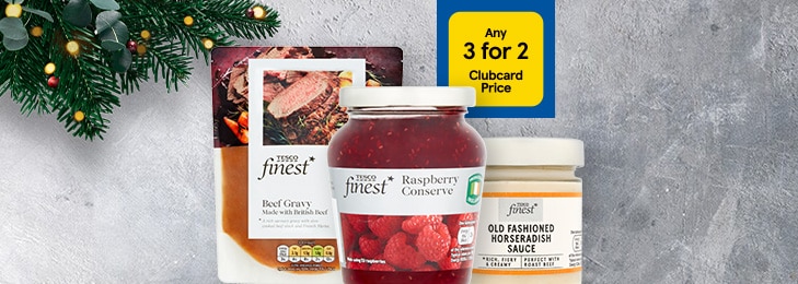 3 for 2 Finest condiments and extras