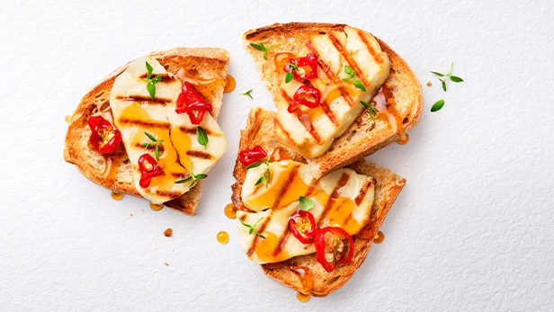Create the ultimate cheese on toast with spiced-up halloumi