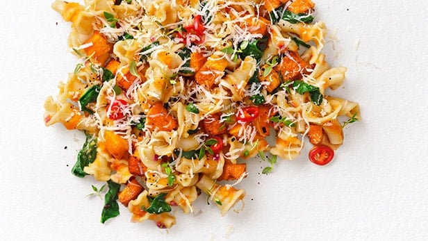 Beautiful butternut squash pasta