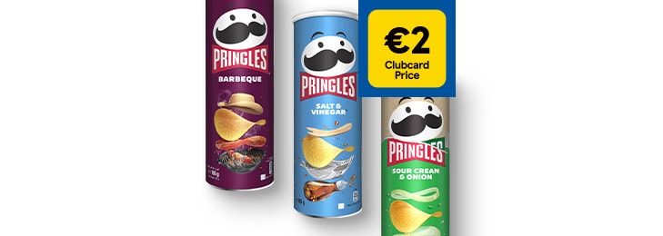 Get Pringles for just €2 with Clubcard Prices