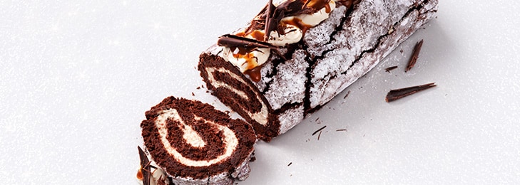 Magic mocha roulade