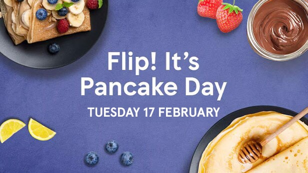 Get all you need for a flippin' great stack of pancakes