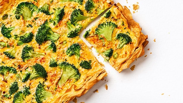 Loaded with vibrant veggies, this tart is a summer delight
