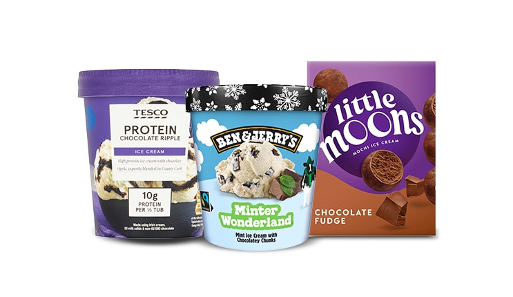 Delicious desserts and ice cream