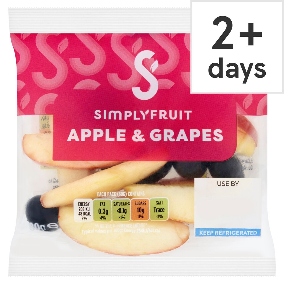 Simplyfruit Apple and Grapes 80g