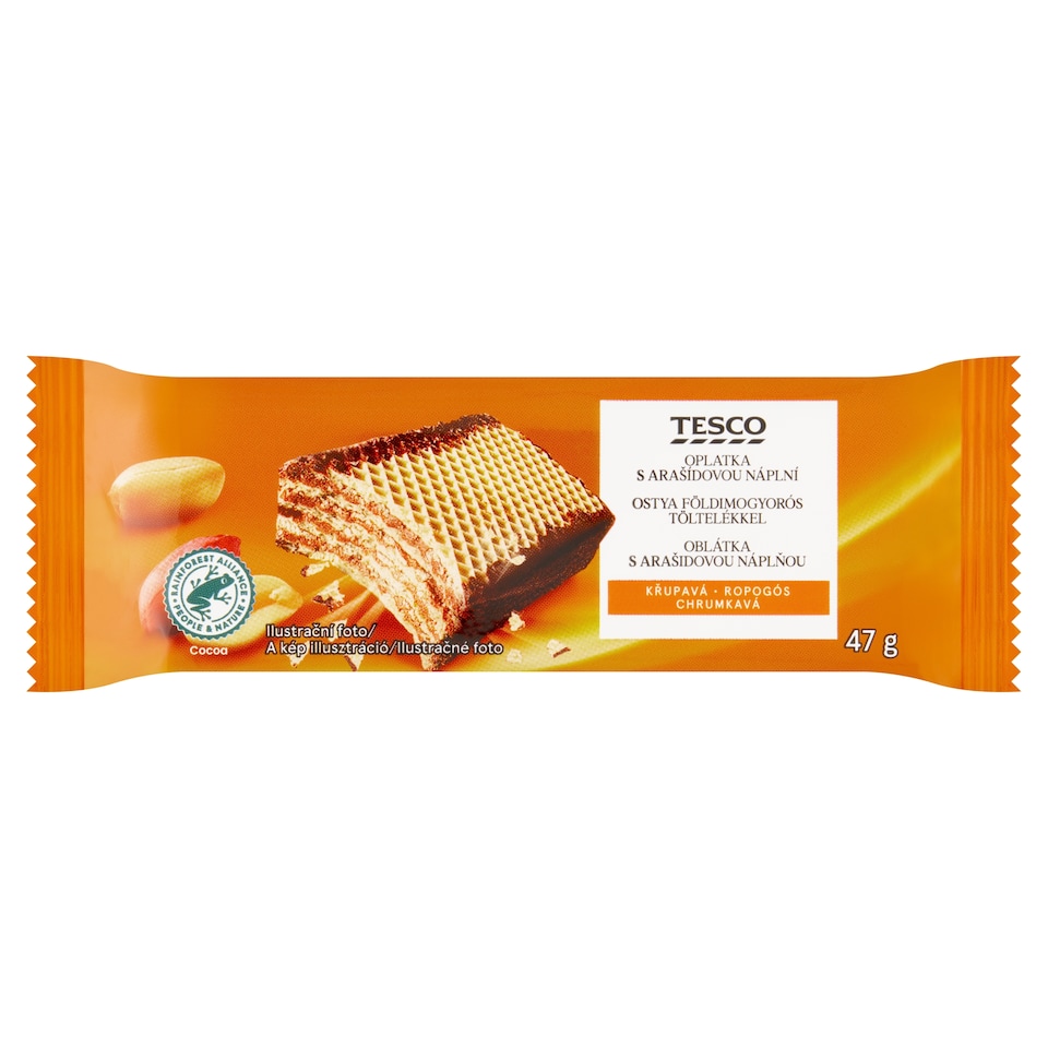 Tesco Oblátka s arašidovou náplňou 47 g