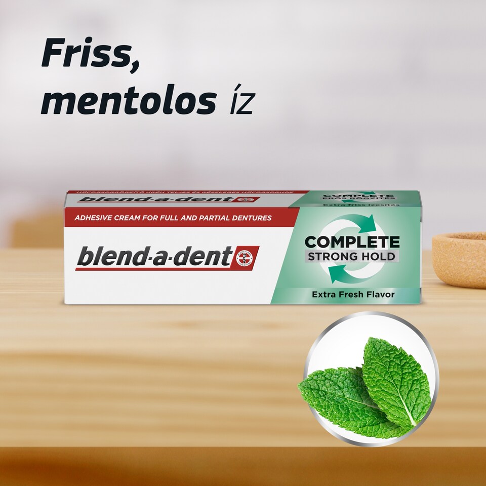 Blend-a-dent Complete Friss Ízű Műfogsorrögzítő Krém, 47 g 1. kép