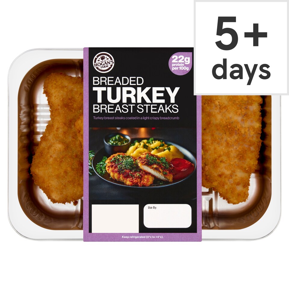 Hogans Farm Breaded Turkey Breast Steaks 300g