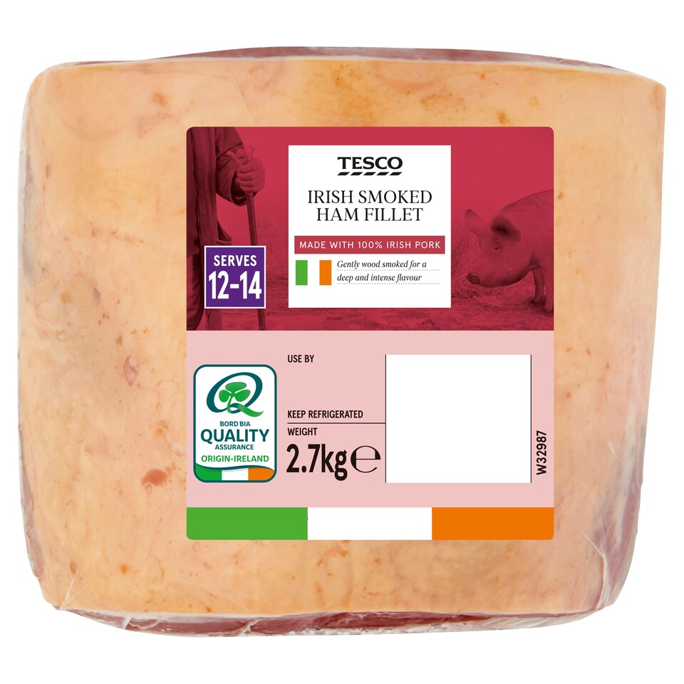 Tesco Irish Smoked Ham Fillet 2.7Kg