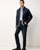image 2 of F&F Twill Textured Zip Up Jacket in Navy