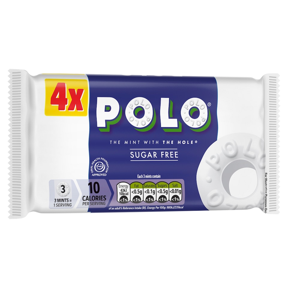 image 1 of Polo Sugar Free Mint Tube Multipack 33.4g 4 Pack