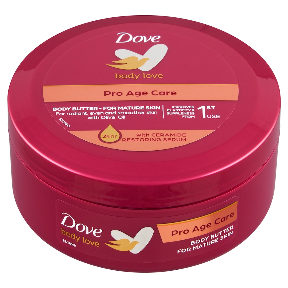 image 1 of Dove Body Love Pro Age Care Body Butter for Mature Skin 250ml