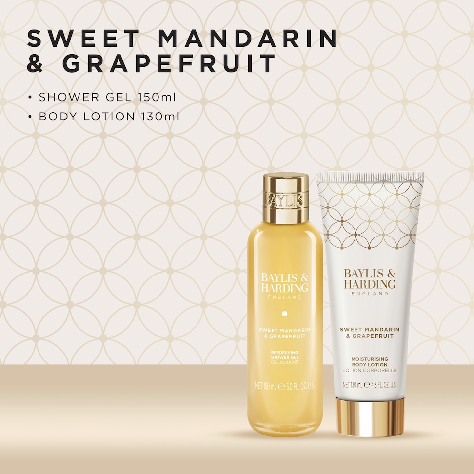 image 1 of Baylis & Harding Sweet Mandarin & Grapefruit Body Pamper Duo Gift Set