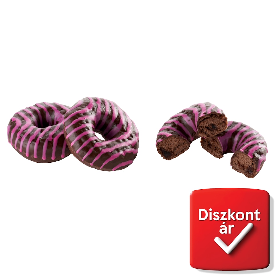 Meggytöltelékes fánk kakaós tésztában 71 g  1. kép