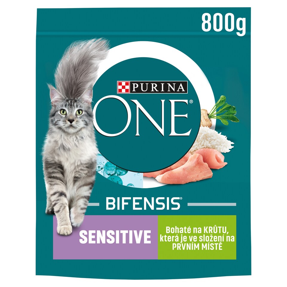 PURINA ONE Sensitive bohaté na krůtu 800g