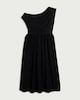 image 4 of F&F Draped Midi Dress in Black
